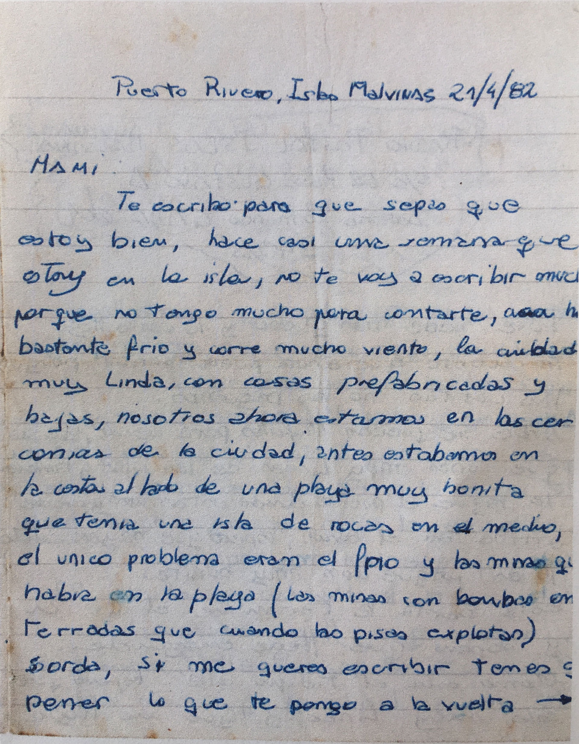 Cartas y postales del frente